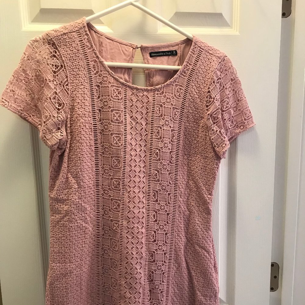 Abercrombie Blush Lace Dress